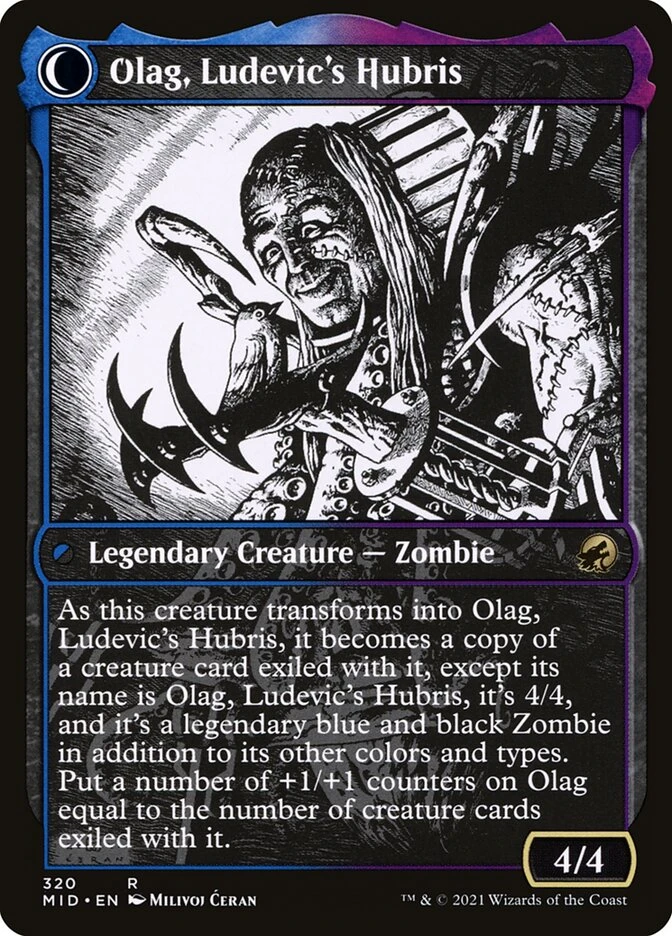 Ludevic, Necrogenius // Olag, Ludevic's Hubris — other side