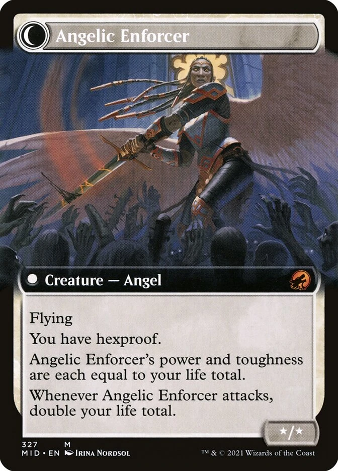Enduring Angel // Angelic Enforcer — other side