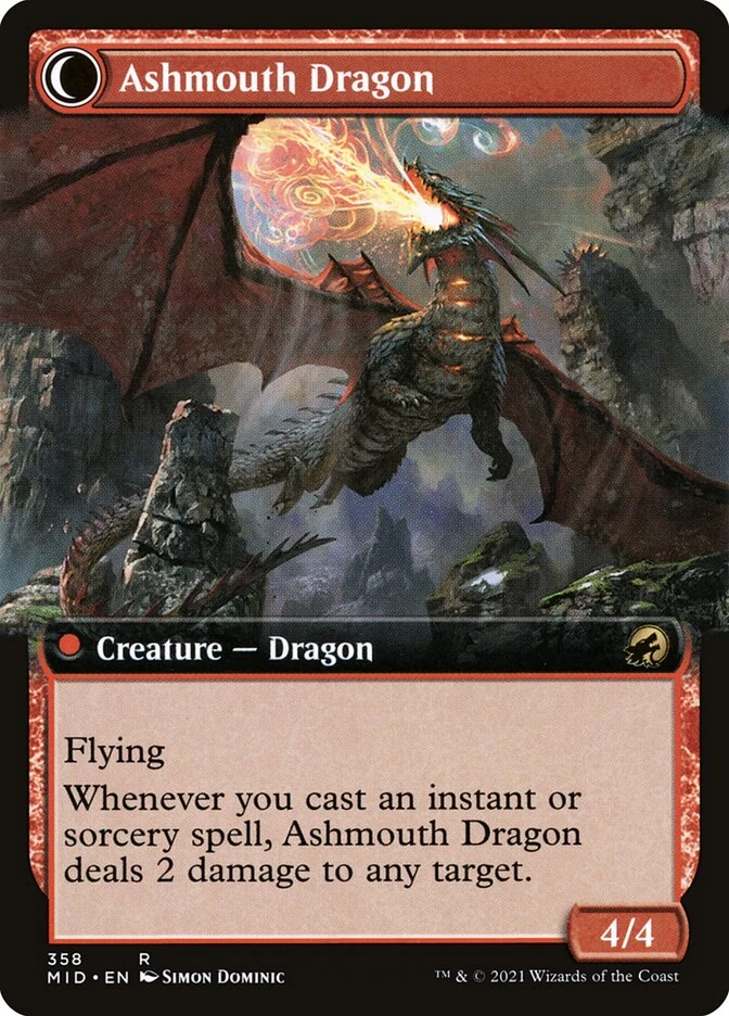 Smoldering Egg // Ashmouth Dragon — other side