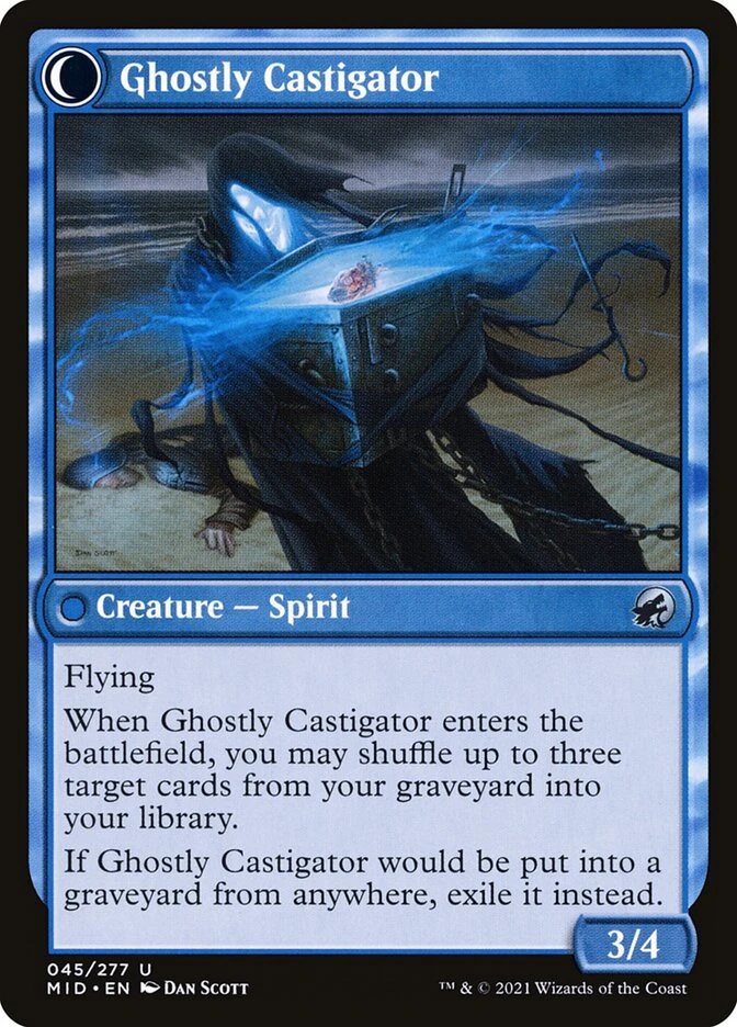 Covetous Castaway // Ghostly Castigator — other side
