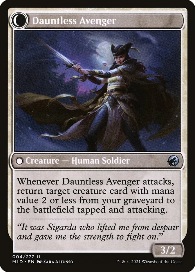 Bereaved Survivor // Dauntless Avenger — other side