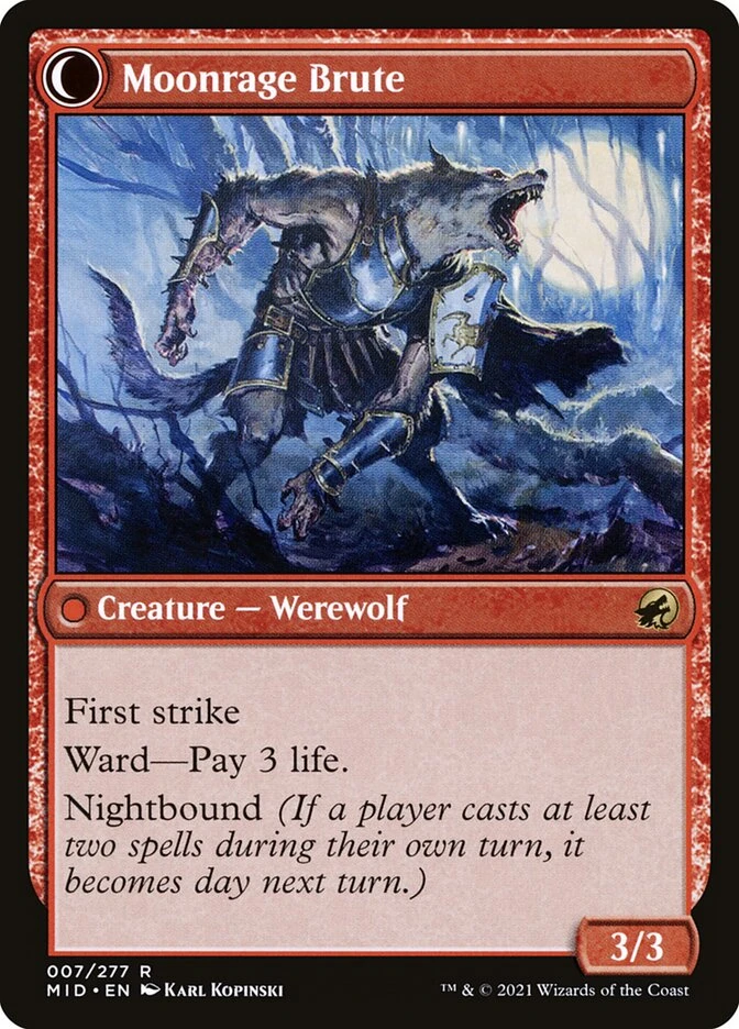 Brutal Cathar // Moonrage Brute — other side