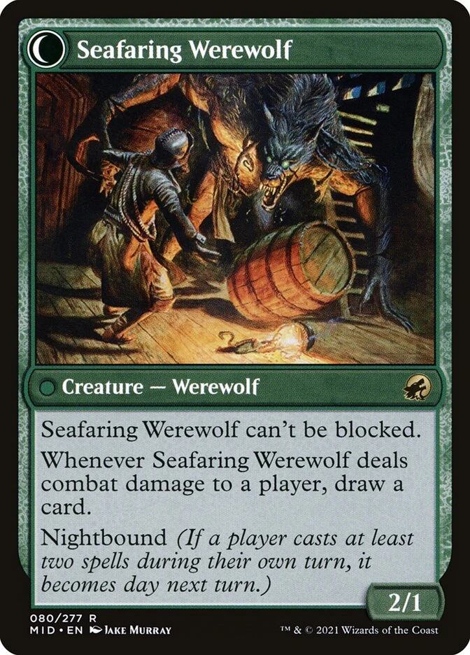 Suspicious Stowaway // Seafaring Werewolf — other side