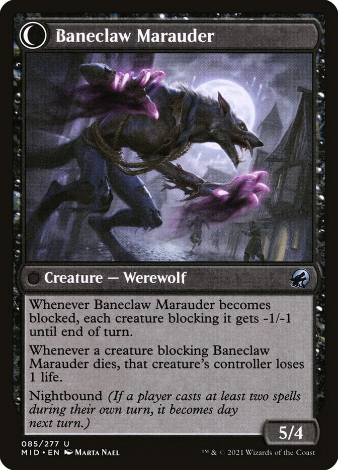 Baneblade Scoundrel // Baneclaw Marauder — other side