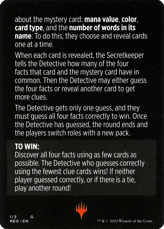 Booster Sleuth // Booster Sleuth (cont'd) — other side