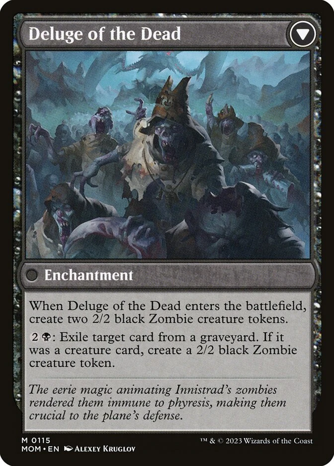 Invasion of Innistrad // Deluge of the Dead — other side