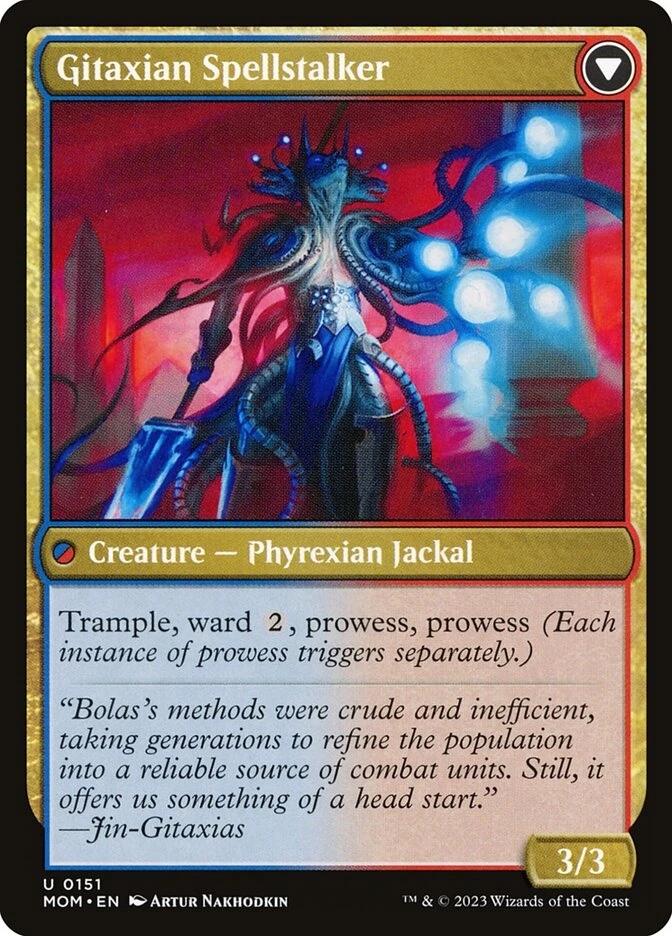 Khenra Spellspear // Gitaxian Spellstalker — other side