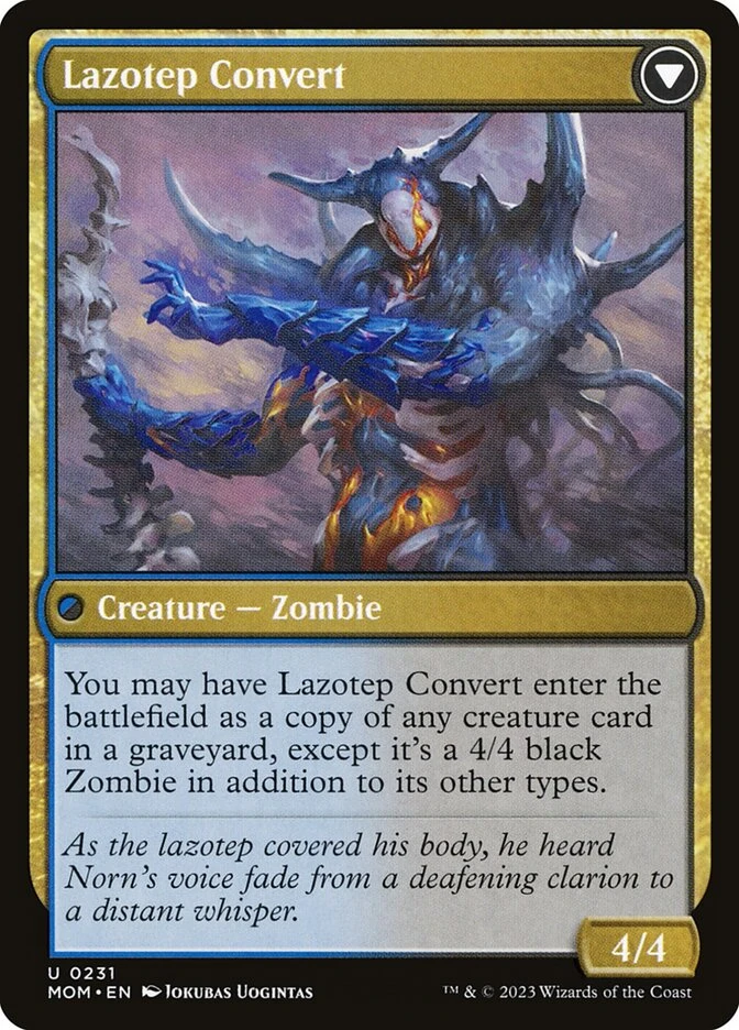 Invasion of Amonkhet // Lazotep Convert — other side