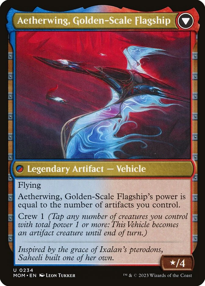 Invasion of Kaladesh // Aetherwing, Golden-Scale Flagship — other side