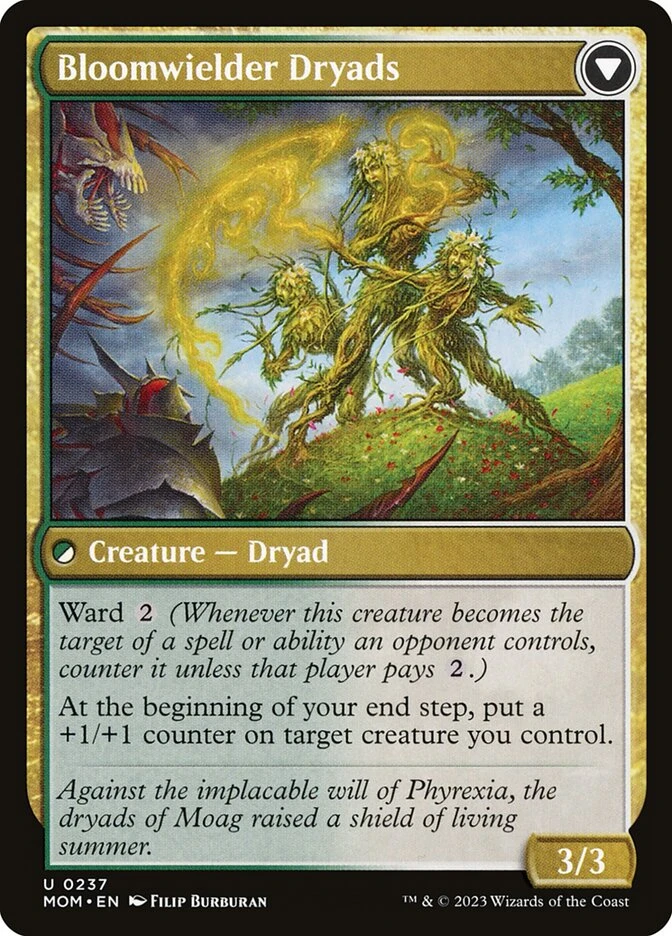 Invasion of Moag // Bloomwielder Dryads — other side