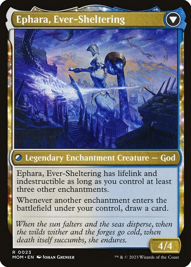 Invasion of Theros // Ephara, Ever-Sheltering — other side