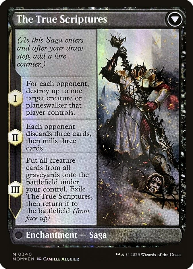 Sheoldred // The True Scriptures — other side