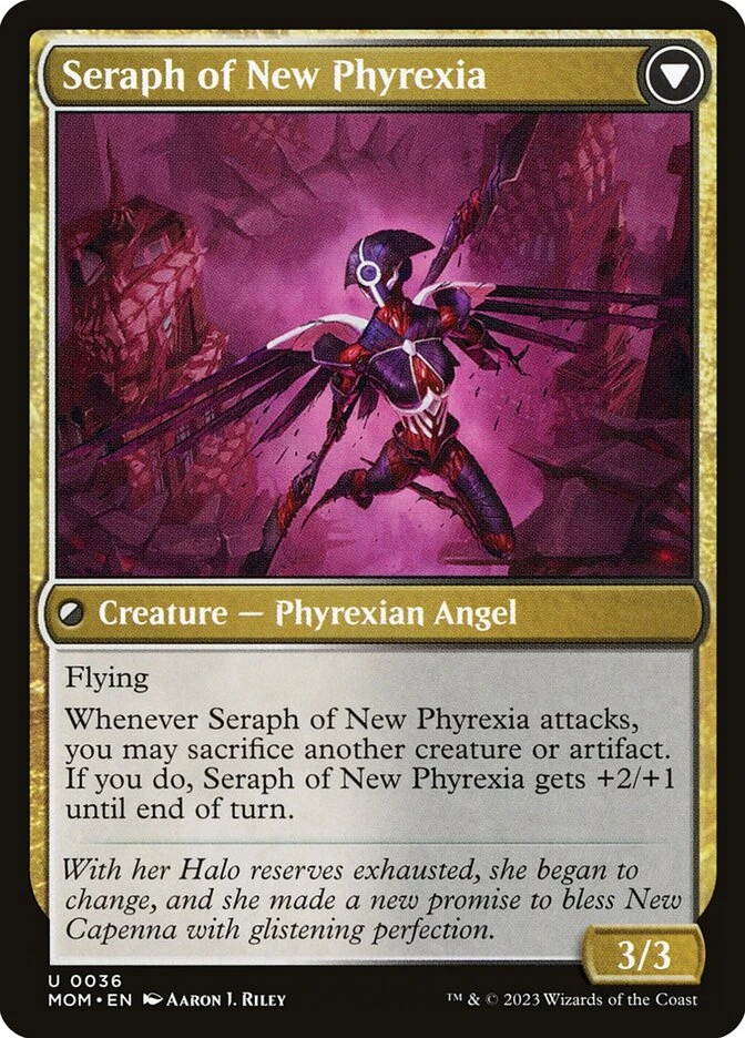 Seraph of New Capenna // Seraph of New Phyrexia — other side