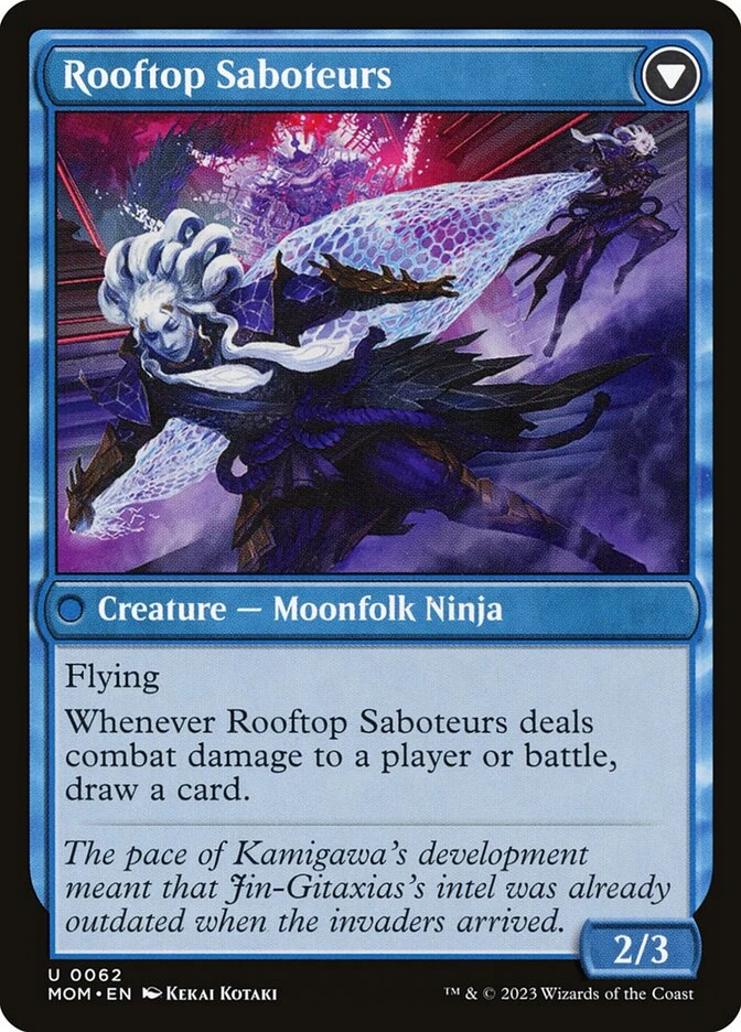 Invasion of Kamigawa // Rooftop Saboteurs — other side