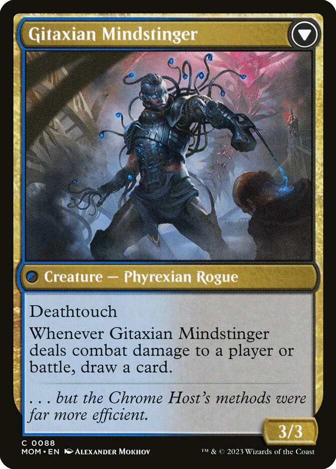 Aetherblade Agent // Gitaxian Mindstinger — other side