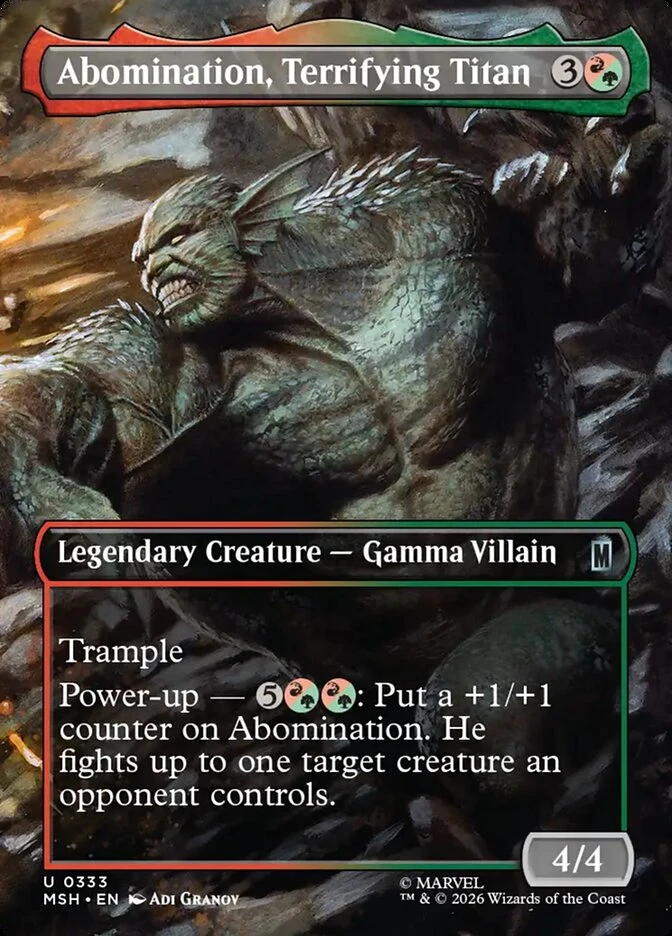 Abomination, Terrifying Titan