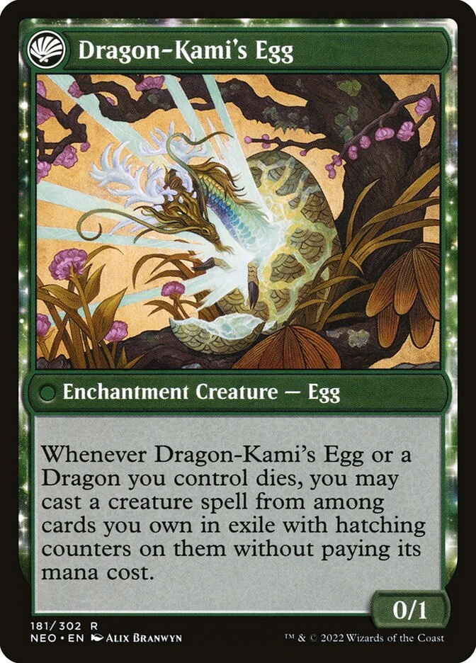 The Dragon-Kami Reborn // Dragon-Kami's Egg — other side
