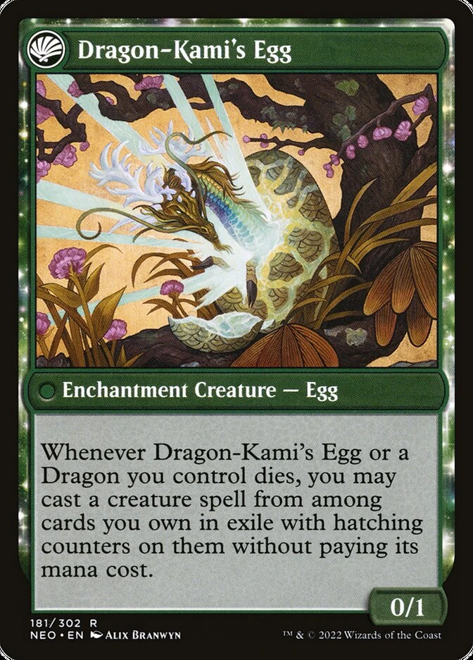 The Dragon-Kami Reborn // Dragon-Kami's Egg — other side