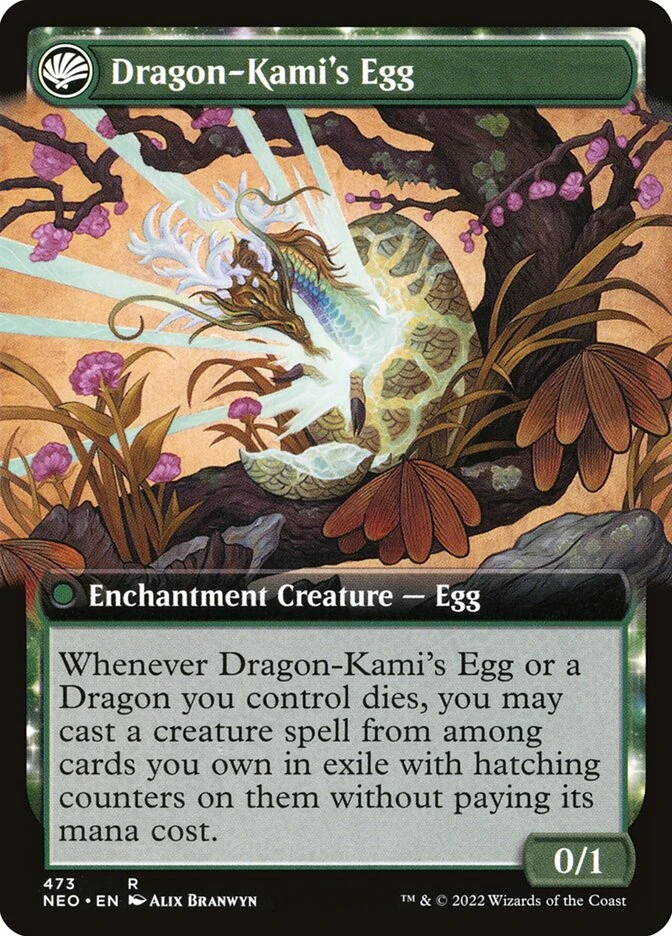 The Dragon-Kami Reborn // Dragon-Kami's Egg — other side