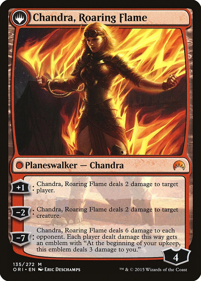 Chandra, Fire of Kaladesh // Chandra, Roaring Flame — other side