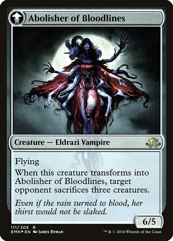 Voldaren Pariah // Abolisher of Bloodlines — other side