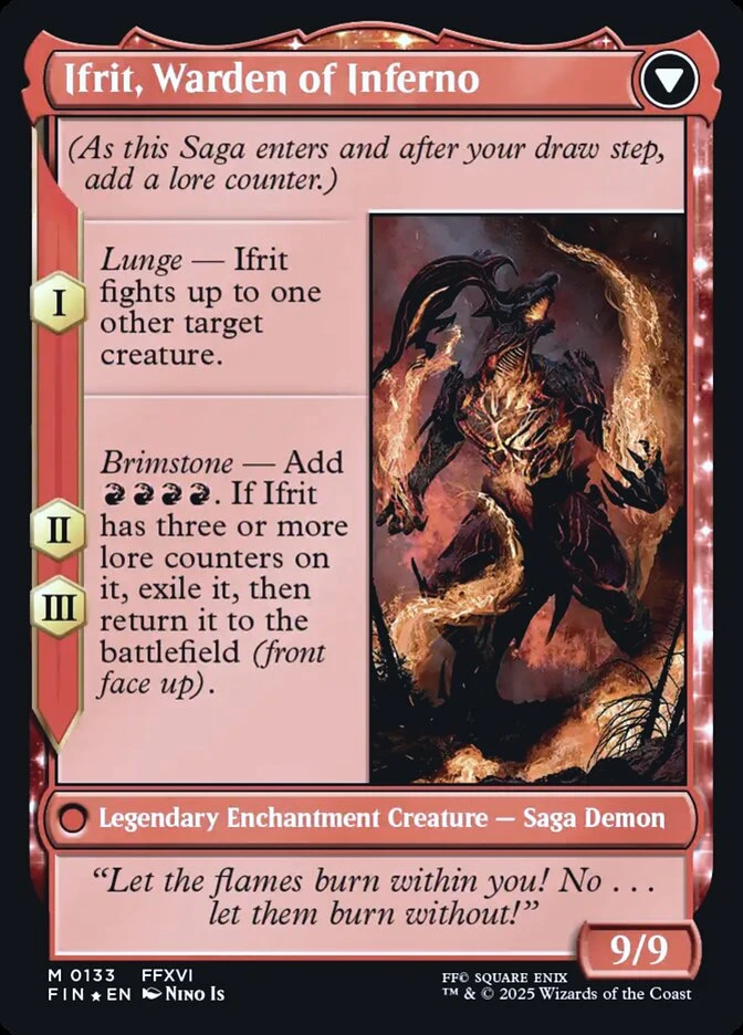 Clive, Ifrit's Dominant // Ifrit, Warden of Inferno — other side