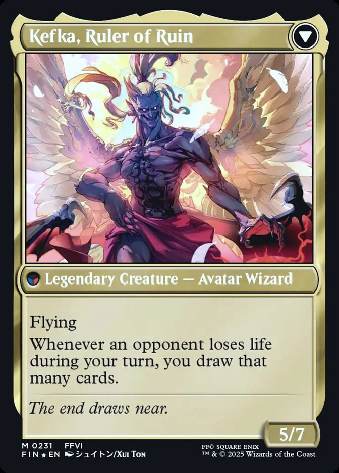 Kefka, Court Mage // Kefka, Ruler of Ruin — other side