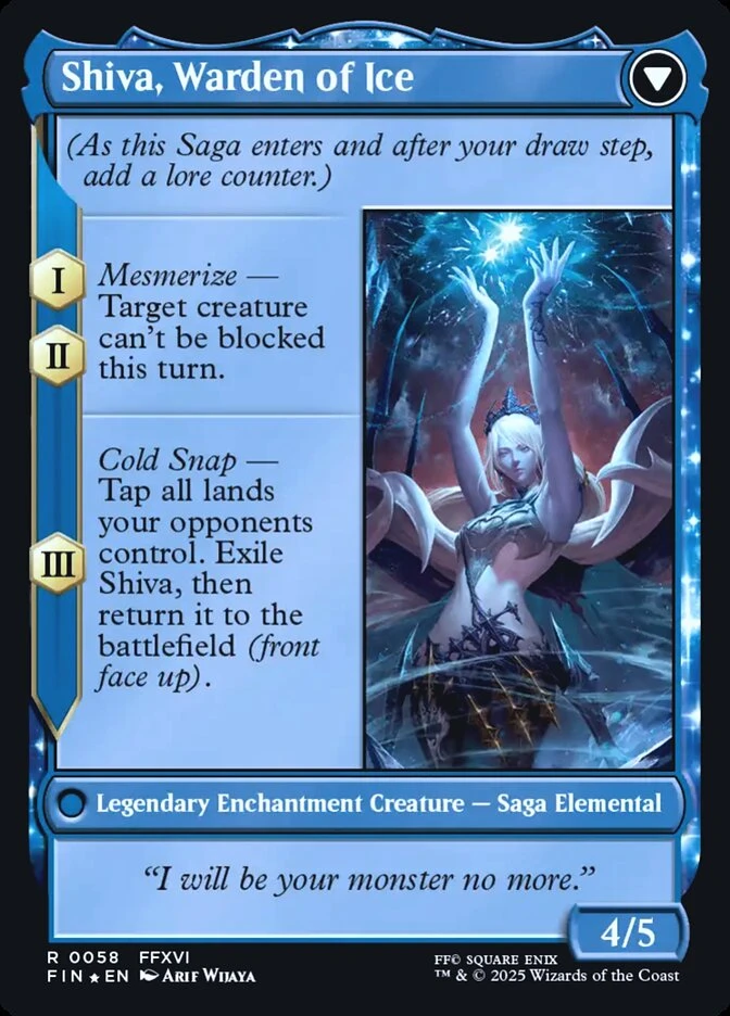 Jill, Shiva's Dominant // Shiva, Warden of Ice — other side
