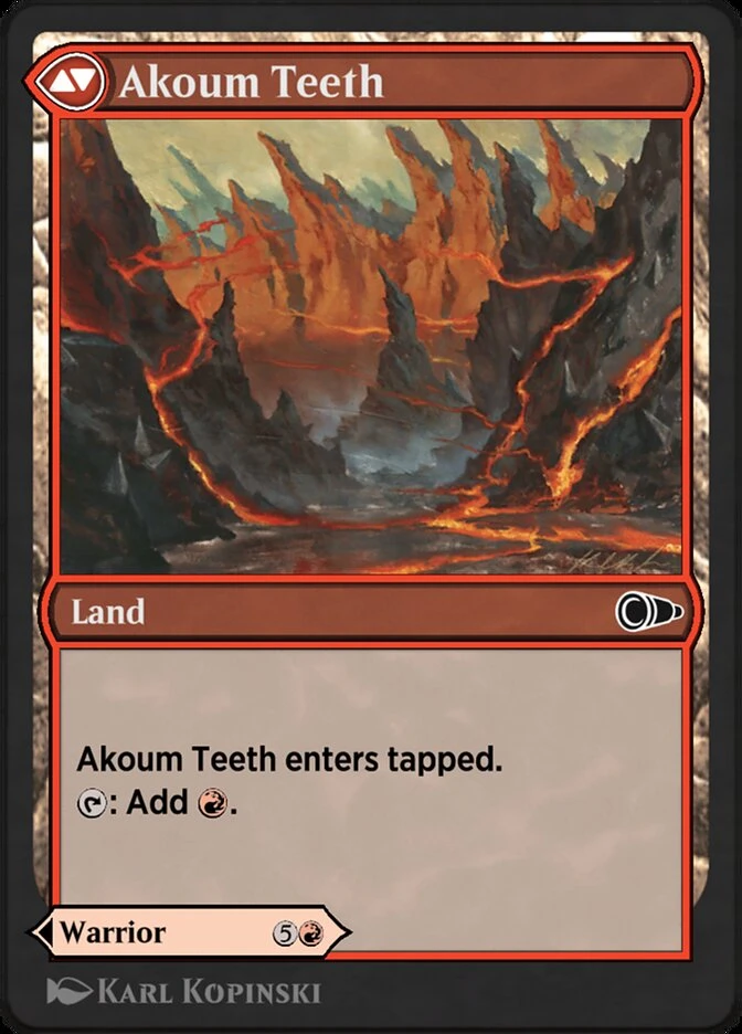 Akoum Warrior // Akoum Teeth — other side
