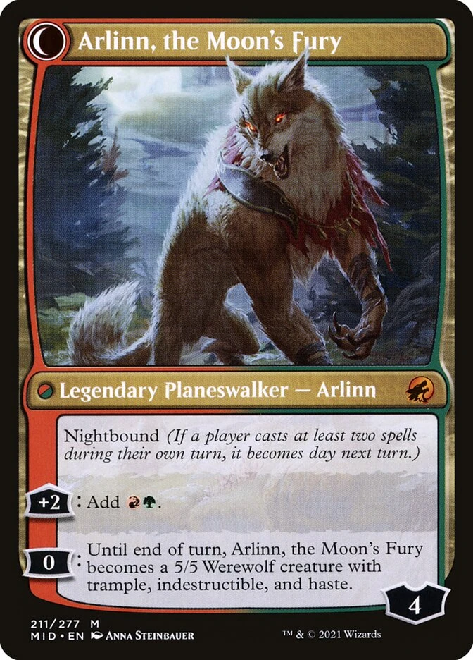 Arlinn, the Pack's Hope // Arlinn, the Moon's Fury — other side