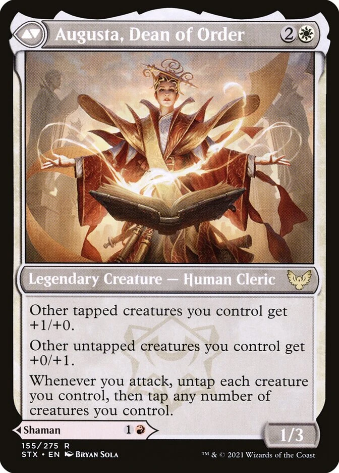 Plargg, Dean of Chaos // Augusta, Dean of Order — other side