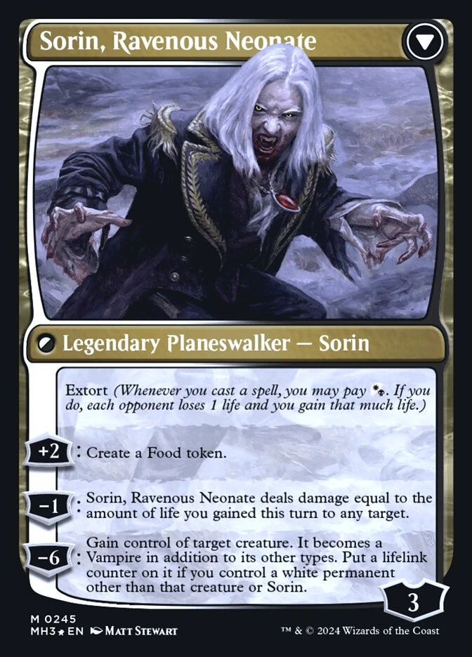 Sorin of House Markov // Sorin, Ravenous Neonate — other side