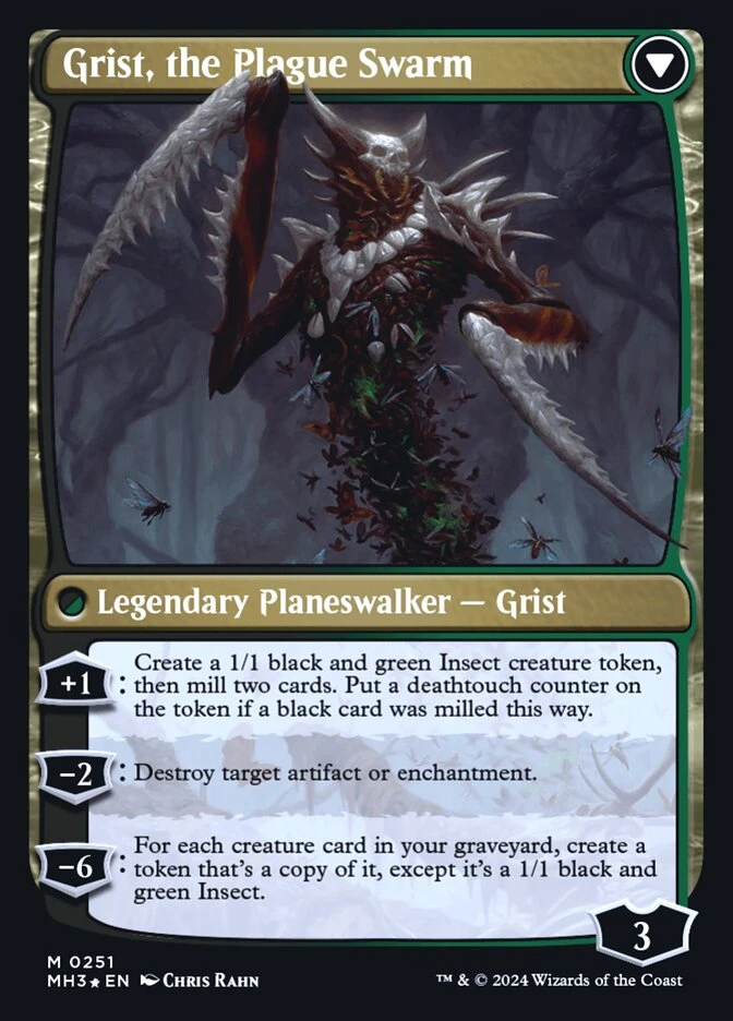 Grist, Voracious Larva // Grist, the Plague Swarm — other side