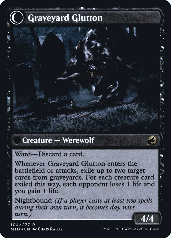 Graveyard Trespasser // Graveyard Glutton — other side
