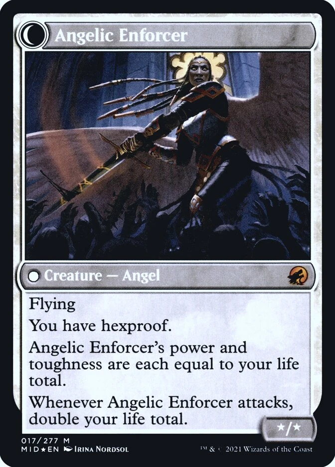 Enduring Angel // Angelic Enforcer — other side