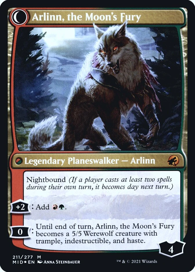 Arlinn, the Pack's Hope // Arlinn, the Moon's Fury — other side