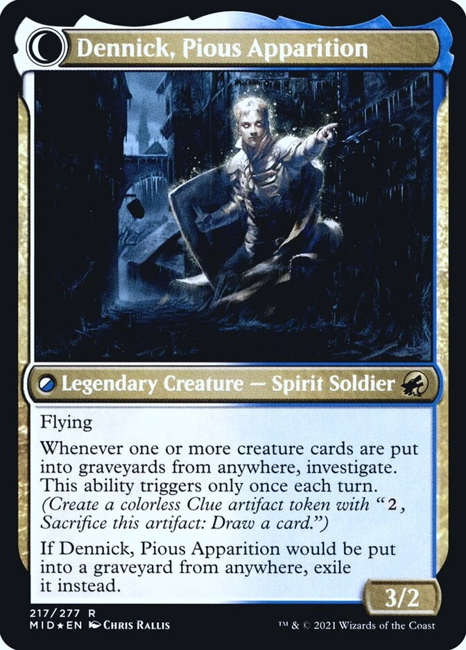 Dennick, Pious Apprentice // Dennick, Pious Apparition — other side