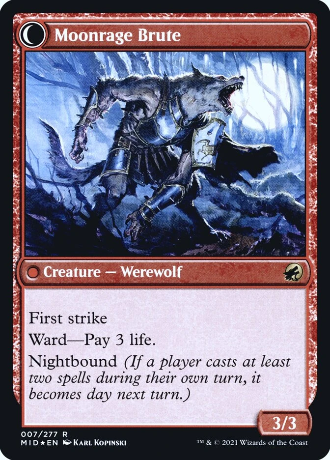 Brutal Cathar // Moonrage Brute — other side