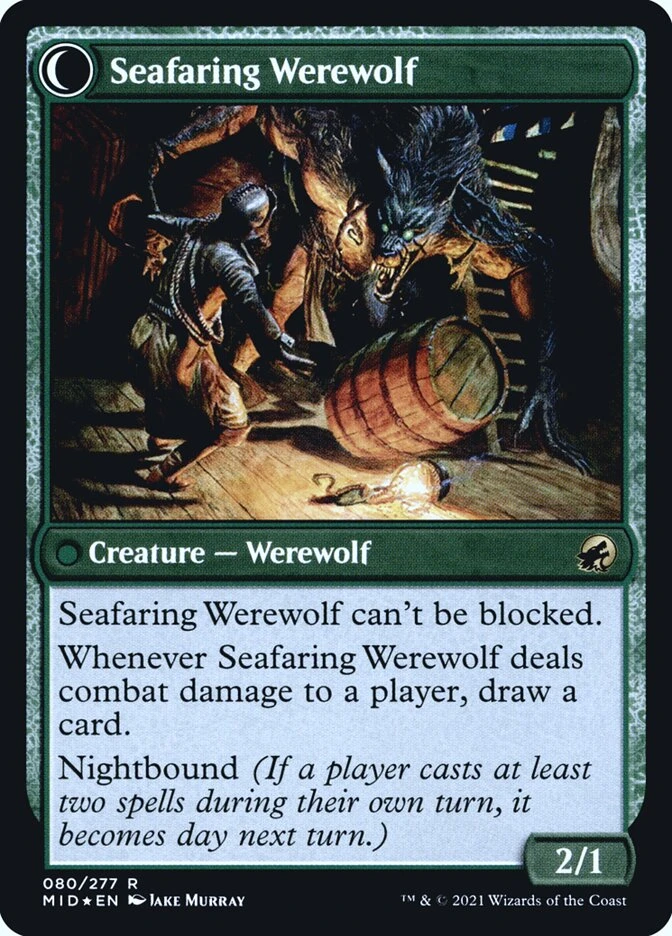 Suspicious Stowaway // Seafaring Werewolf — other side
