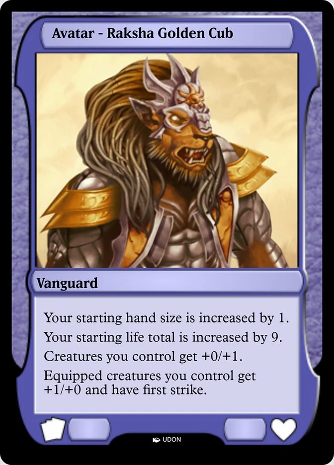 Raksha Golden Cub Avatar