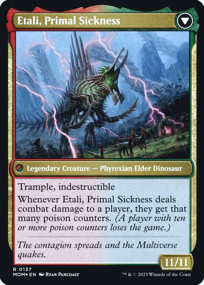 Etali, Primal Conqueror // Etali, Primal Sickness — other side