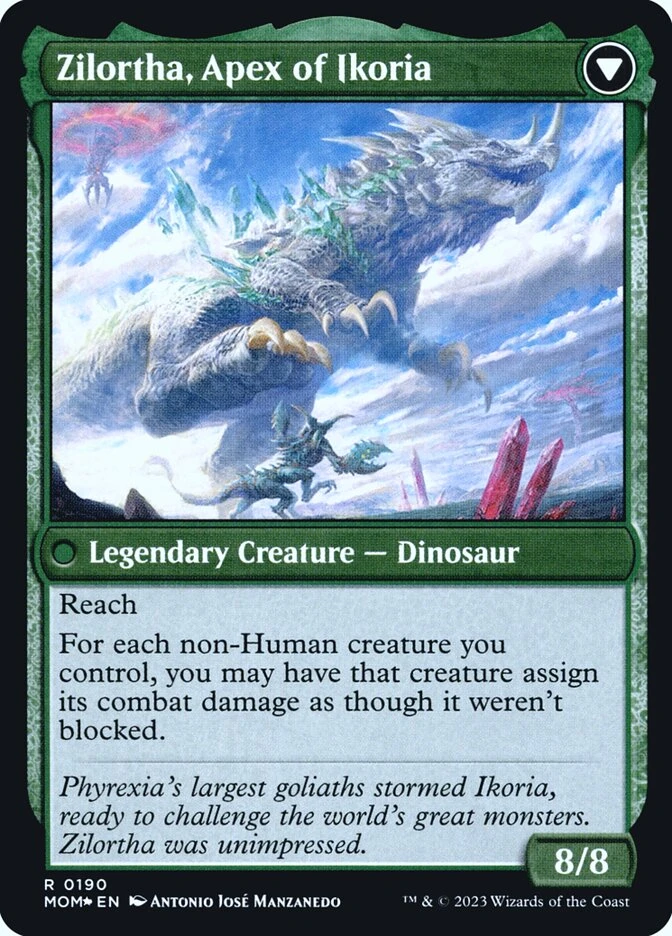 Invasion of Ikoria // Zilortha, Apex of Ikoria — other side