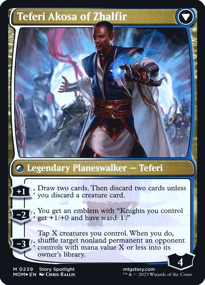 Invasion of New Phyrexia // Teferi Akosa of Zhalfir — other side