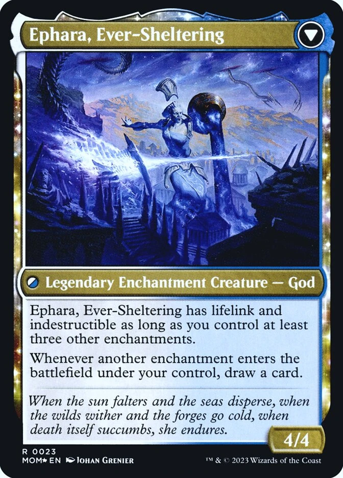Invasion of Theros // Ephara, Ever-Sheltering — other side