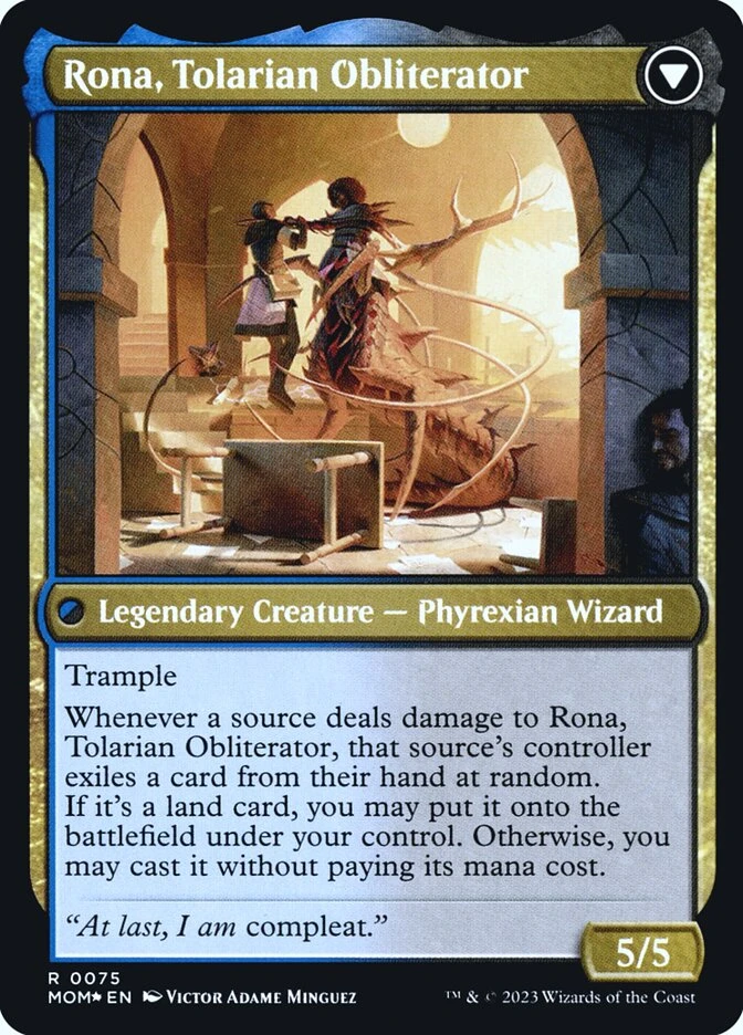 Rona, Herald of Invasion // Rona, Tolarian Obliterator — other side