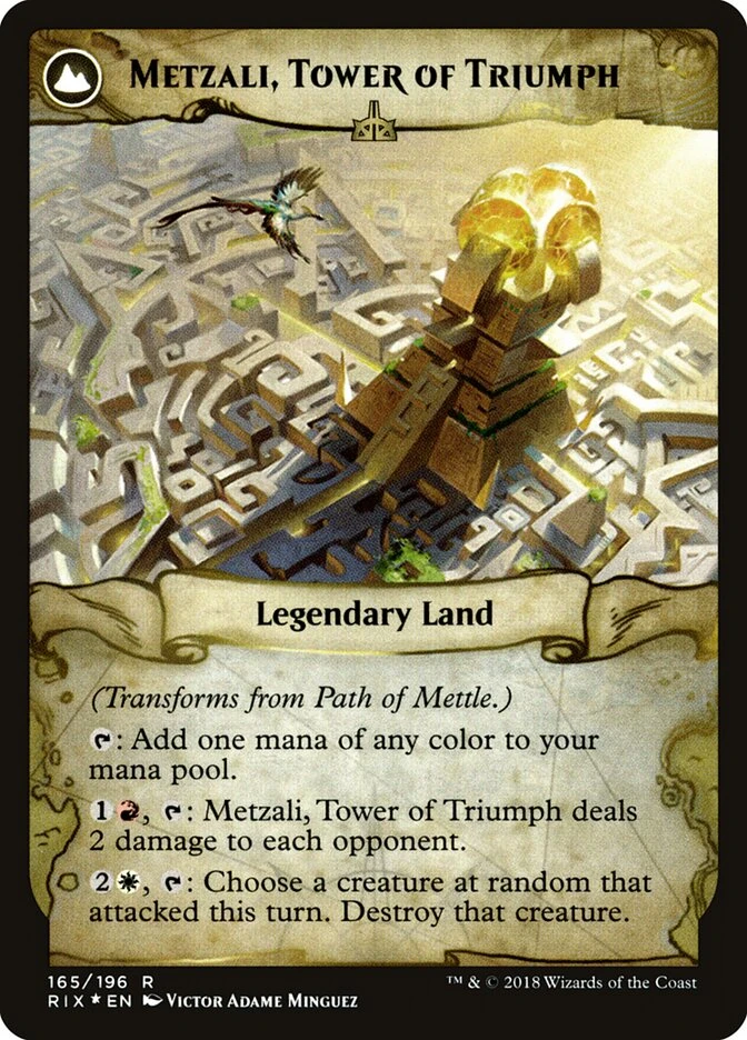 Path of Mettle // Metzali, Tower of Triumph — other side