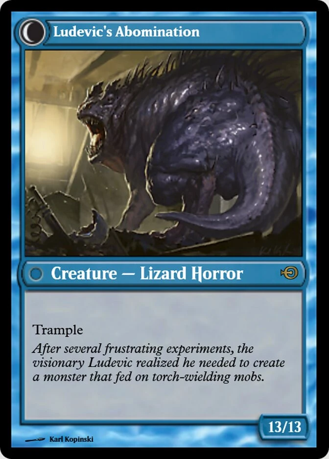 Ludevic's Test Subject // Ludevic's Abomination — other side