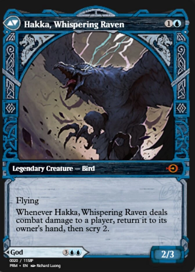 Alrund, God of the Cosmos // Hakka, Whispering Raven — other side