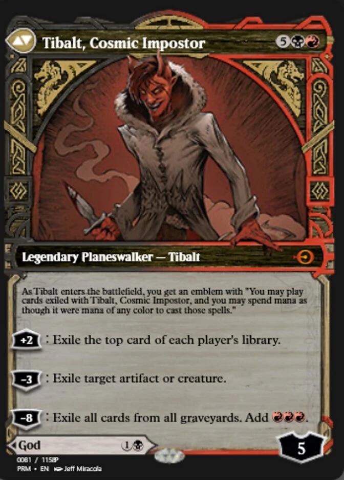 Valki, God of Lies // Tibalt, Cosmic Impostor — other side