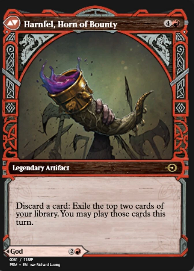 Birgi, God of Storytelling // Harnfel, Horn of Bounty — other side
